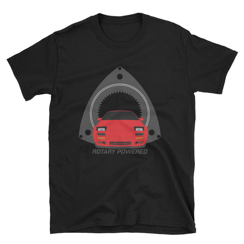 Red FC Rotary Powered Unisex T-Shirt Red FC Rotary Powered Unisex T-Shirt - Automotive Army Automotive Army