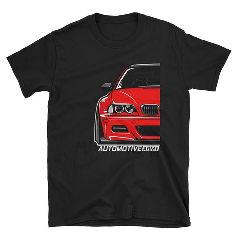 Imola Red Wide E46 Unsex T-shirt Imola Red Wide E46 Unsex T-shirt - Automotive Army Automotive Army