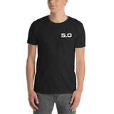 5.0 Badge Unisex T-Shirt 5.0 Badge Unisex T-Shirt - Automotive Army Mustang Vibes