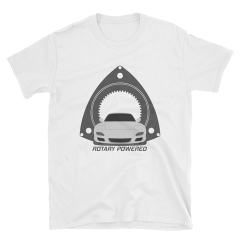 Silver FD Rotary Powered Unisex T-Shirt Silver FD Rotary Powered Unisex T-Shirt - Automotive Army Automotive Army